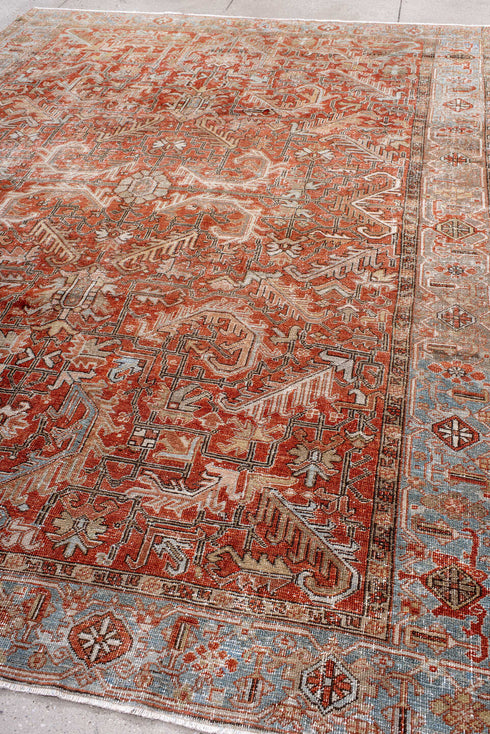 Antique Heriz Area Rug (8' x 11')